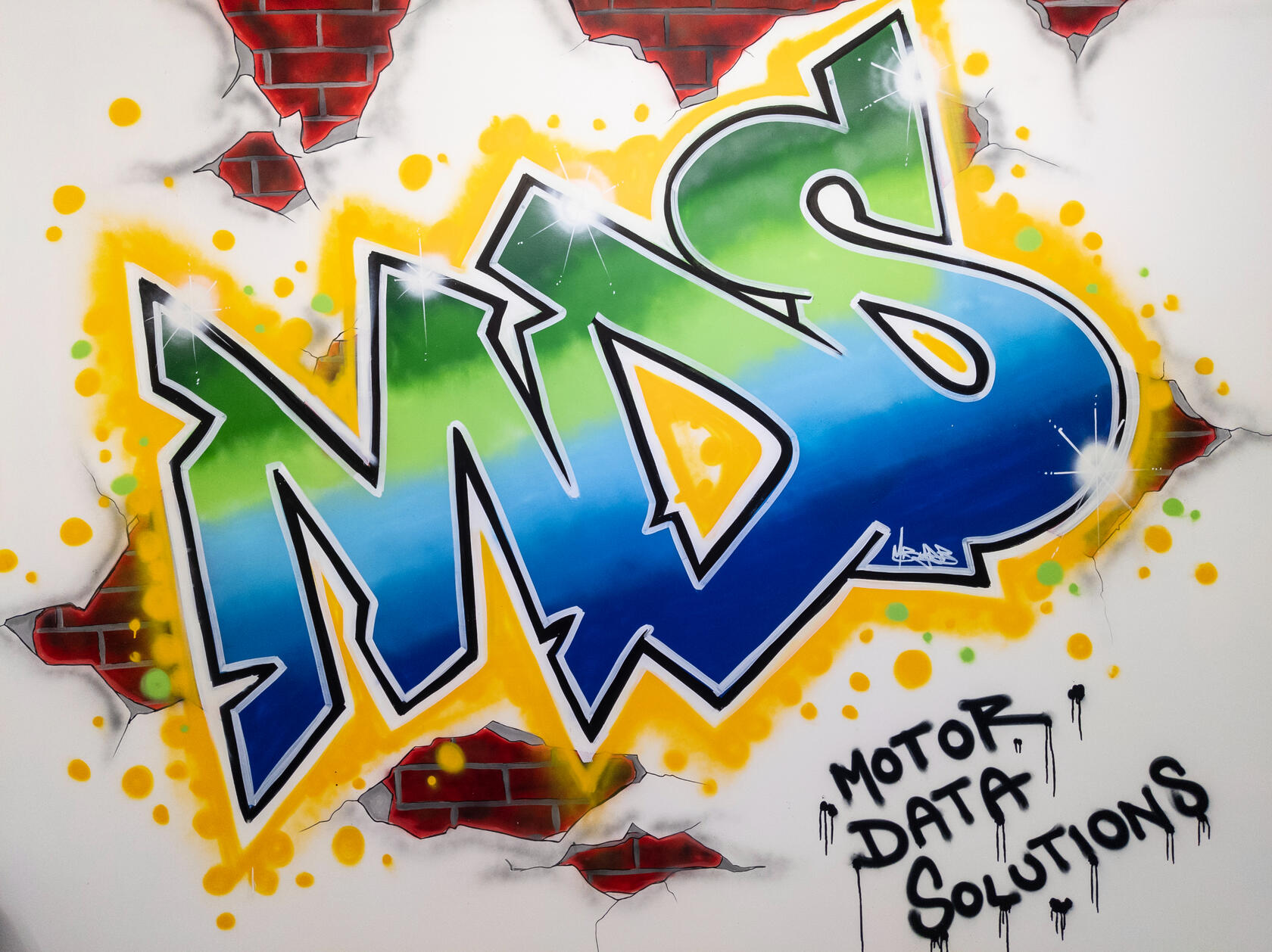 Motor Data Solutions graffiti wall